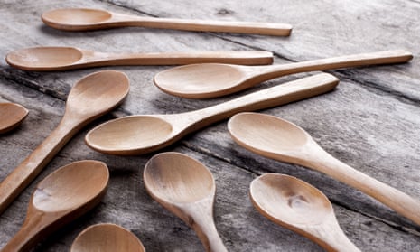 a selection of wooden spoons