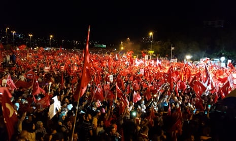 A pro-government rally in Istanbul on Sunday.