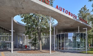 The bus station in Vilkaviškis, Lithuania designed by Balcytis Studija