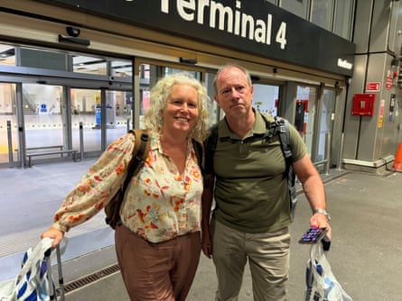 Tom and Jeanette Bird at Terminal 4