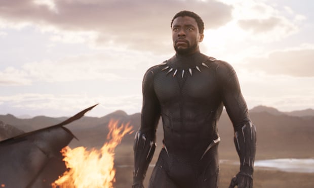 Chadwick Boseman in Black Panther.