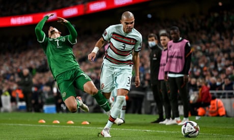 Republic of Ireland impress with draw as Portugal’s Pepe is sent off