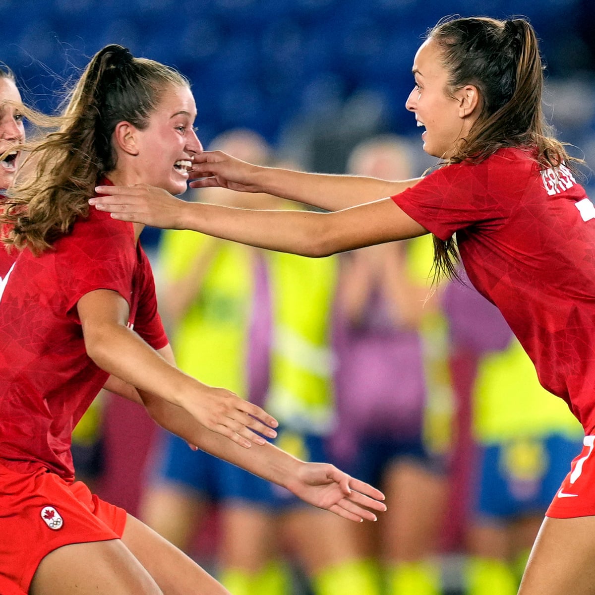 Canada Win Olympic Title After Julia Grosso Sinks Sweden In Shootout Tokyo Olympic Games 2020 The Guardian