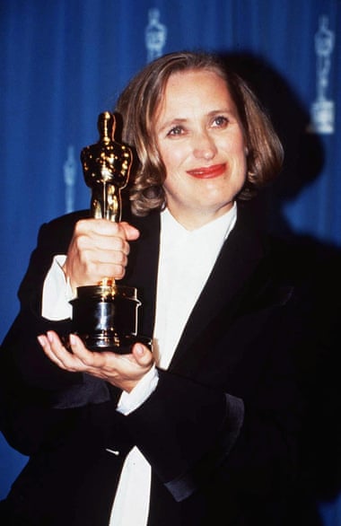 Campion with her best original screenplay Oscar for The Piano in 1994. Photograph: Rex/Shutterstock