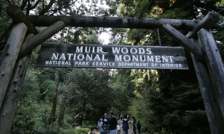 Visitors walk through the Muir Woods National Monument, named after John Muir, in Marin county, California.
