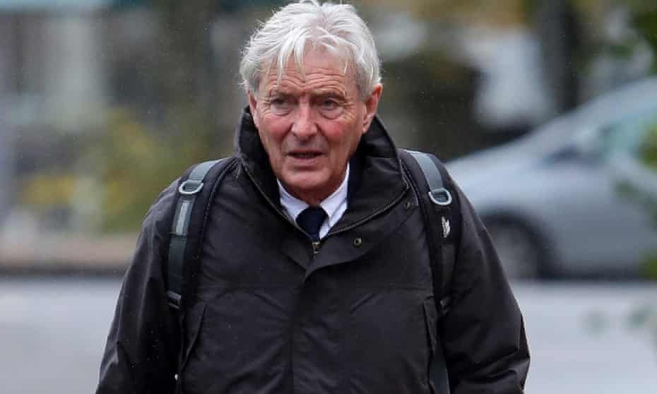 David Henderson arriving at Cardiff crown court on Friday.