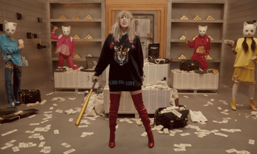 A still from Taylor Swift's music video for her new single Look What You Made Me Do
