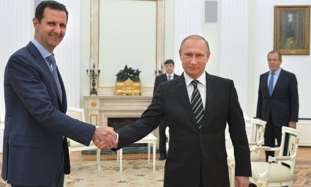 Bashar al-Assad and Vladimir Putin