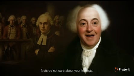 an AI video of John Adams depicts him saying ‘facts do not care about your feelings’