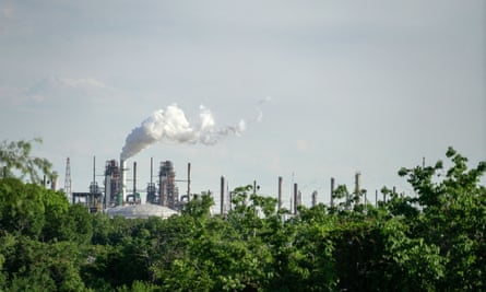 A view of the ExxonMobil Baton Rouge Refinery
