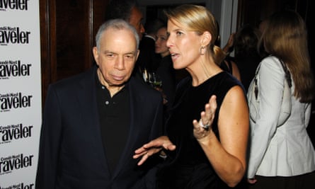 Si Newhouse and Elizabeth Hughes, VP publisher of the New Yorker, at a 2007 Condé Nast party in New York.