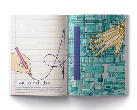 Some pages from volume four of The Guardian Long Read magazine