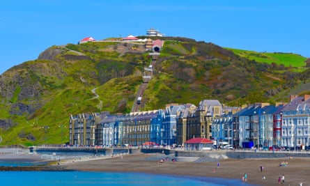 Aberystwyth’s funicular railway takes tourists to the hilltop camera obscura.