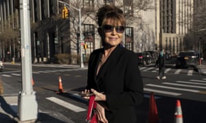Sarah Palin arrives at federal court in New York City on 11 February.