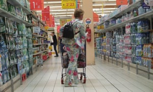 France wastes 7m tonnes of food annually. Supermarket chain Carrefour, above, agreed the law would help increase food donations.