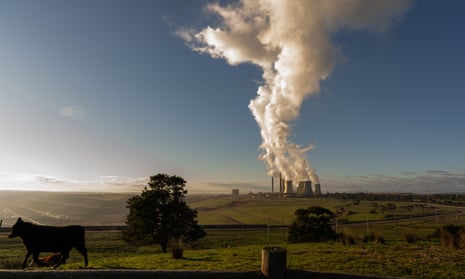 The Loy Yang coal mine and power plant in the La Trobe Valley