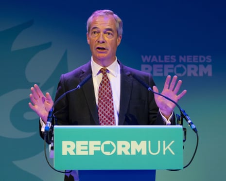 Nigel Farage's pitch for Welsh elections: bring back coalmining | Reform UK | The Guardian