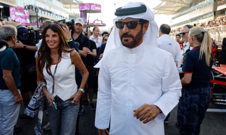 FIA president Mohammed Ben Sulayem before the Abu Dhabi Grand Prix.