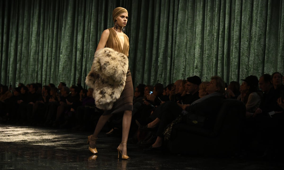Sheer and now: see-through fabrics dominate Saint Laurent's Paris show | Yves Saint Laurent | The Guardian