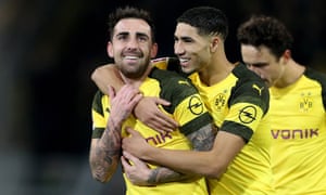 Paco Alcácer scores another goal for Borussia Dortmund.
