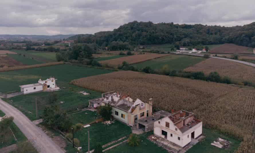 Houses in Gornje Nedeljice village that have been sold to Rio Tinto.