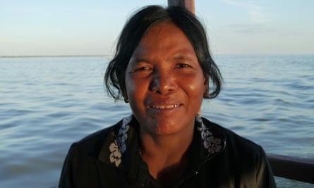 Vey Kuang, 54, on Tonlé Sap lake