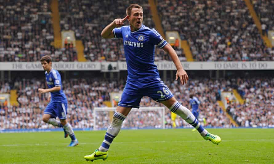 John Terry in action for Chelsea against Spurs.