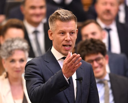 Péter Magyar speaking in parliament