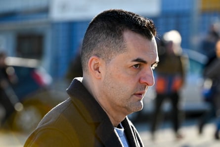 Rafael Hermoso arrives at the Audiencia Nacional Court on Wednesday.