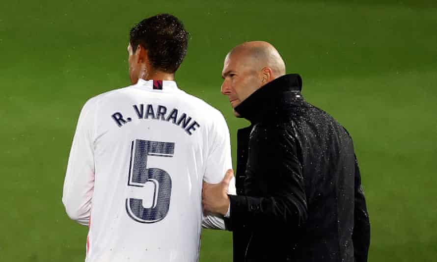 Zinedine Zidane has compared Raphaël Varane’s on-field mentality to that of Laurent Blanc.
