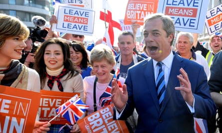 Brexit party leader Nigel Farage