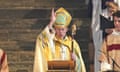 Archbishop Justin Welby giving a sermon.