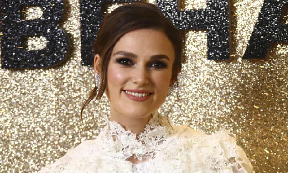 Keira Knightley at the world premiere of Misbehaviour in London, in March 2020. 