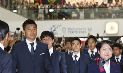 Members of Japan’s 2018 World Cup squad