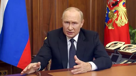 Vladimir Putin announces partial mobilisation of Russian troops for Ukraine – video