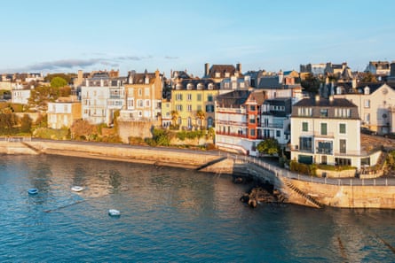 Sea front in northern French town