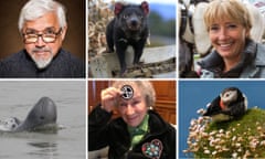 Amitav Ghosh and Irrawaddy dolphin; Margaret Atwood and Tasmanian devil; Emma Thompson and a puffin