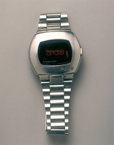 Hamilton Pulsar digital wristwatch, 1972, the first electronic digital watch.