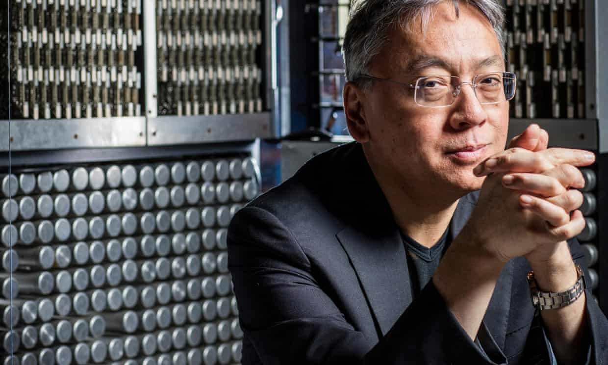 Kazuo Ishiguro Wins The Nobel Prize In Literature 2017 by Hannah Ellis-Petersen and Alison Flood for The Guardian Kazuo Ishiguro Wins The Nobel Prize In Literature 2017 by Hannah Ellis-Petersen and Alison Flood for The Guardian
