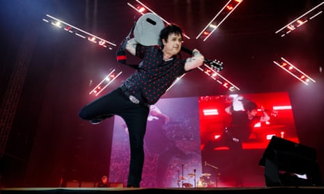 Billie Joe Armstrong of Green Day performs during the Hella Mega tour.