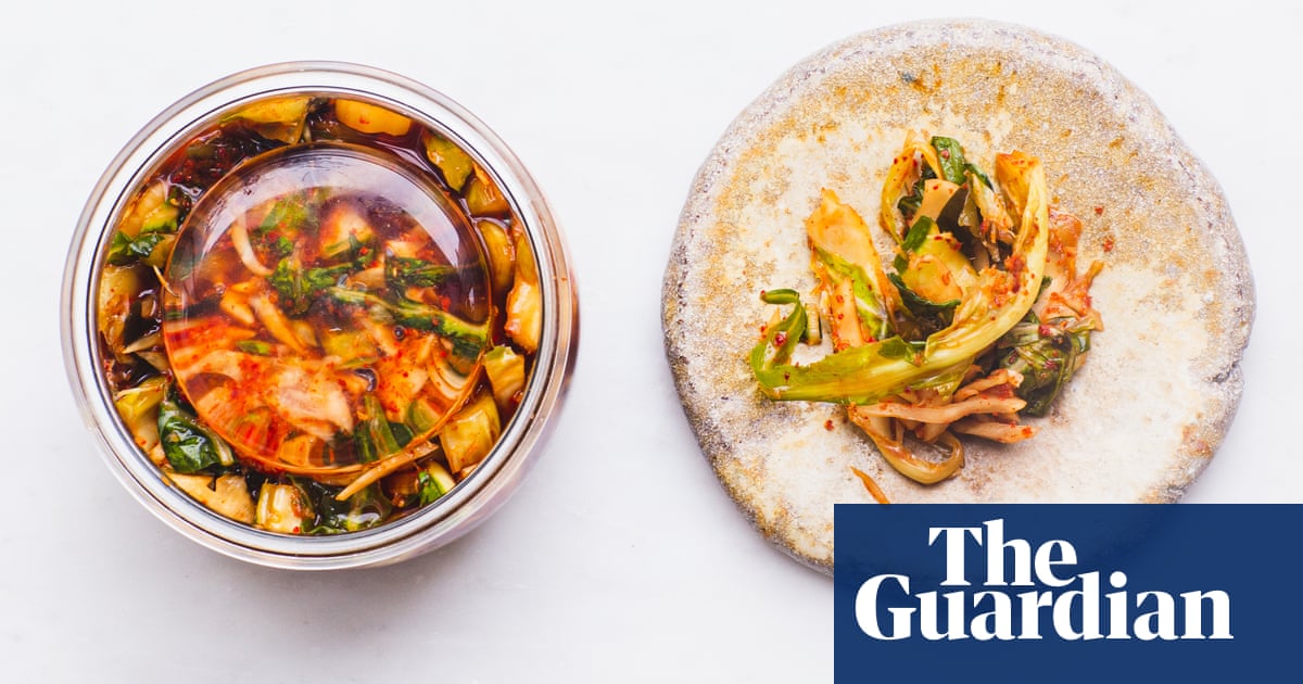 Turn veg scraps into a Korean pickle: Tom Hunt’s cauliflower rib kimchi – recipe
