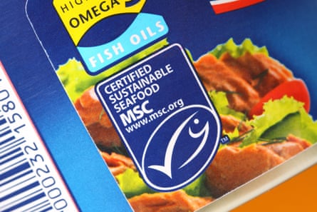 Marine Stewardship Council MSC tin of tuna certified sustainable seafood. Image shot 01/2013. Exact date unknown.D2KDK1 Marine Stewardship Council MSC tin of tuna certified sustainable seafood. Image shot 01/2013. Exact date unknown.