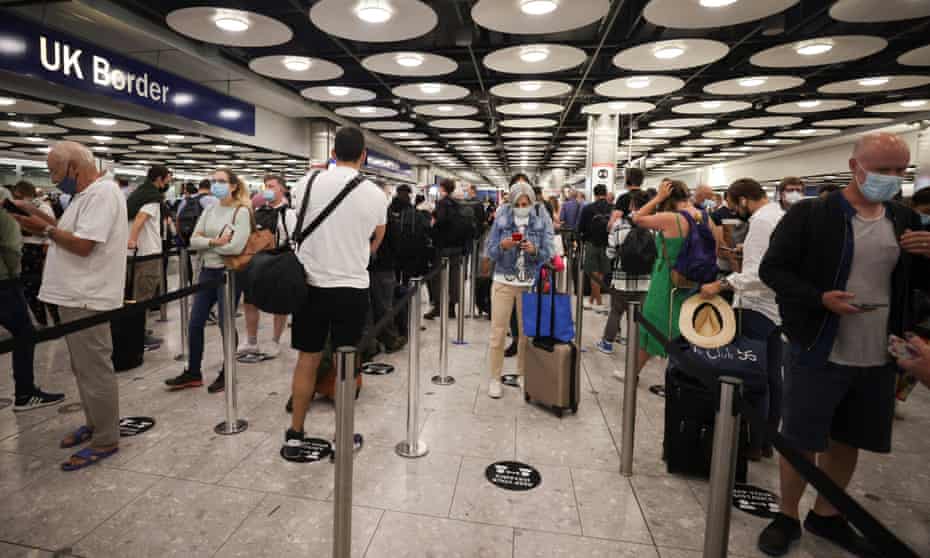 Heathrow To Pilot Fast Track Lanes For Vaccinated Arrivals Airline Industry The Guardian Heathrow To Pilot Fast Track Lanes For Vaccinated Arrivals Airline Industry The Guardian