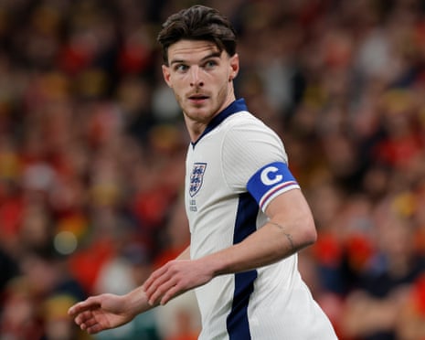 Declan Rice in action for England against Wales last October