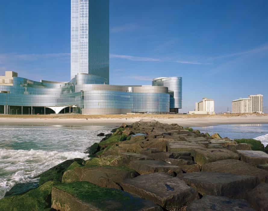 ‘One day it will all be washed away’ … Ocean Resort, formerly the Revel, seen from the sea.
