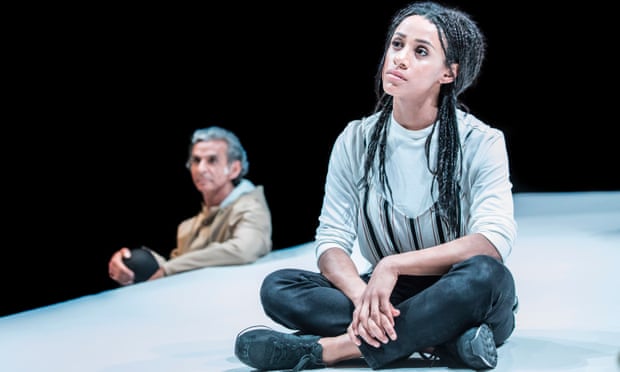 Anne (Lara Rossi, right) and Antony Bunsee. (Photograph: Johan Persson)