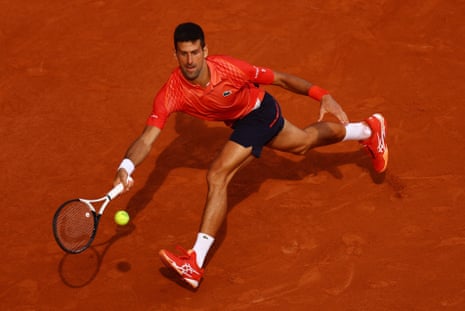 Serbia's Novak Djokovic in action during the final match against Norway's Casper Ruud.