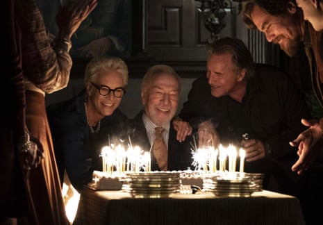 From left, Jamie Lee Curtis, Christopher Plummer, Don Johnson and Michael Shannon in Knives Out.