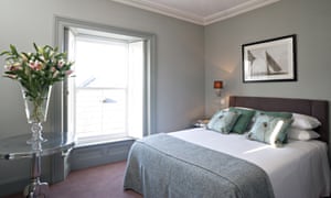 A double bedroom at the Tannery Townhouse, Waterford, Ireland.