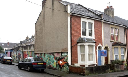 ‘Banksy for sale – with free house!’ ... Anslow’s five-bed end of terrace house in Bristol